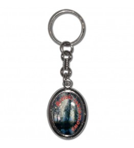 Llavero Metal Gota Resina Ovalado