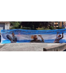 Bandera alta definición ignífuga.